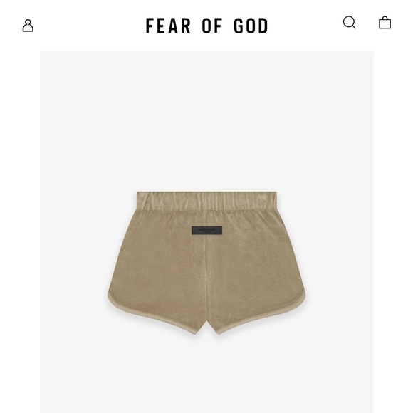 Essentials Pants - Essentials Fear of God Women’s Velour Beach Shorts LIKE NEW🌟